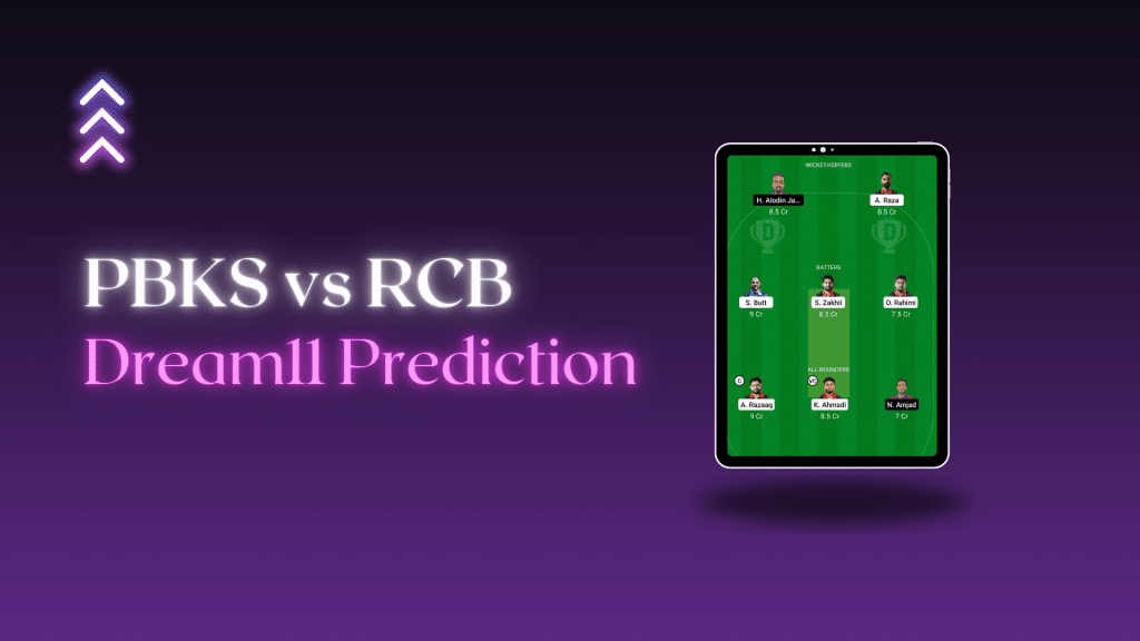 PBKS vs RCB Dream 11 Prediction