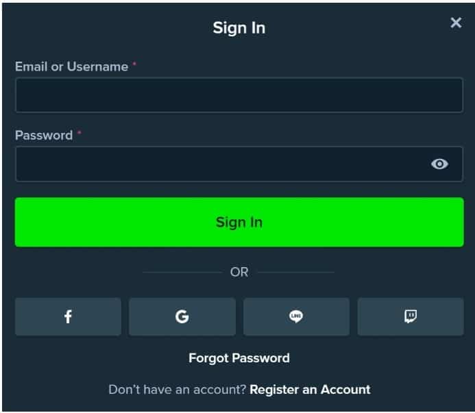 Log in Stake account