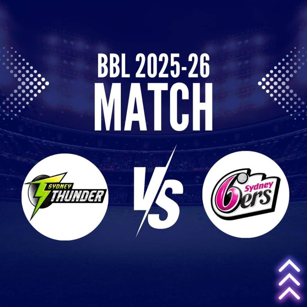 THU vs SIX Big Bash League match